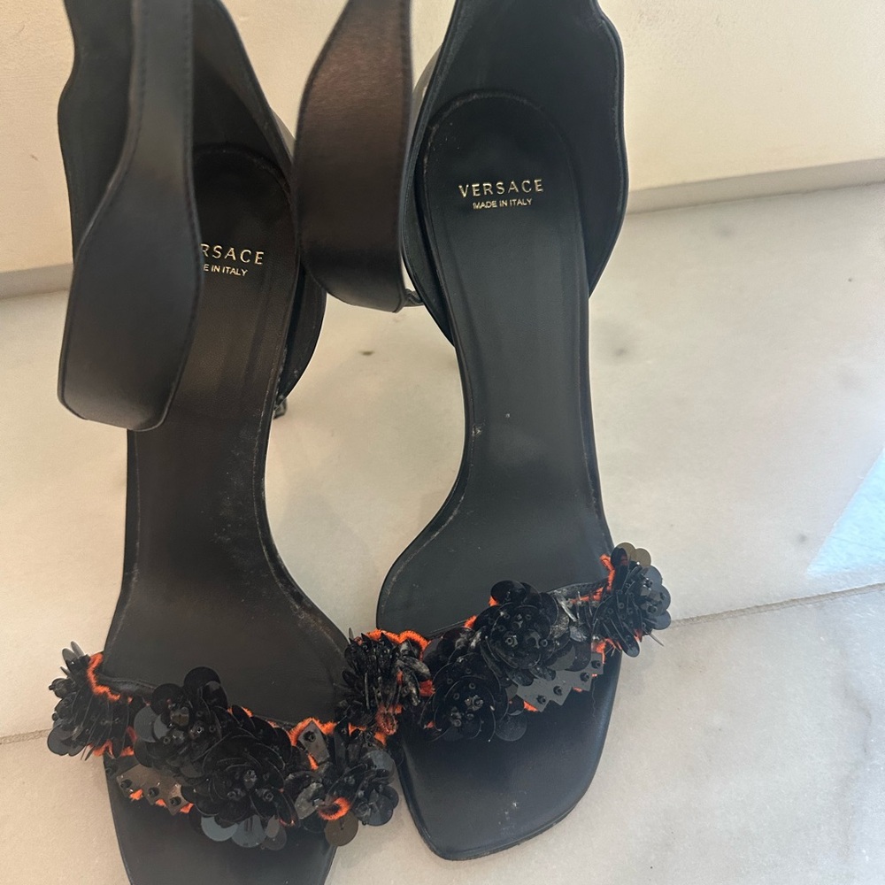 Versace Women's Black Sandals